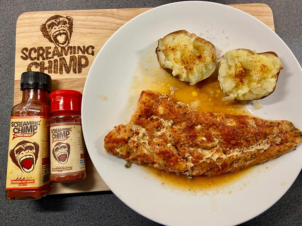 Hake with Original Hot Sauce