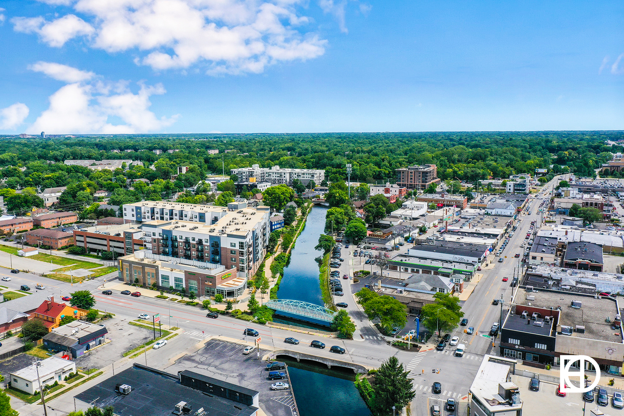 Broad Ripple Canal Drone 2
