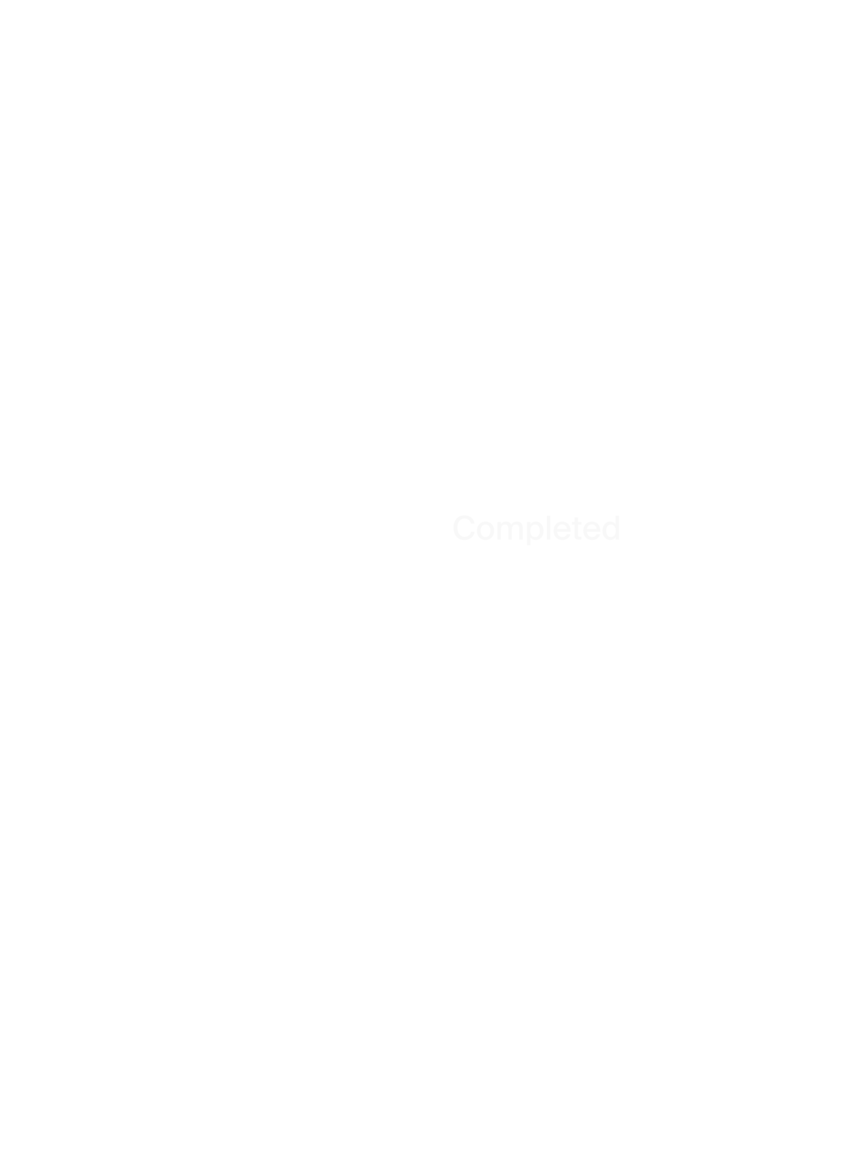 User interface showing the number of completed deliveries
