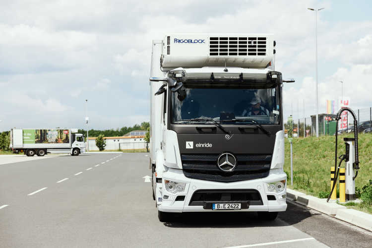 REWE truck and charger