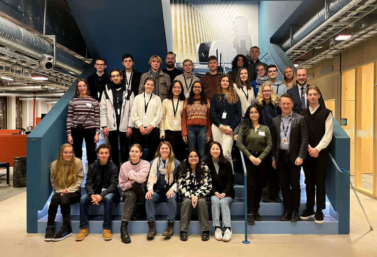 Young researchers visit Einride in Stockholm