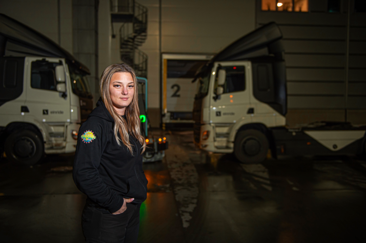 Emina, electric truck driver