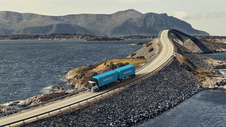 Einride's fully-electric truck on route with PostNord