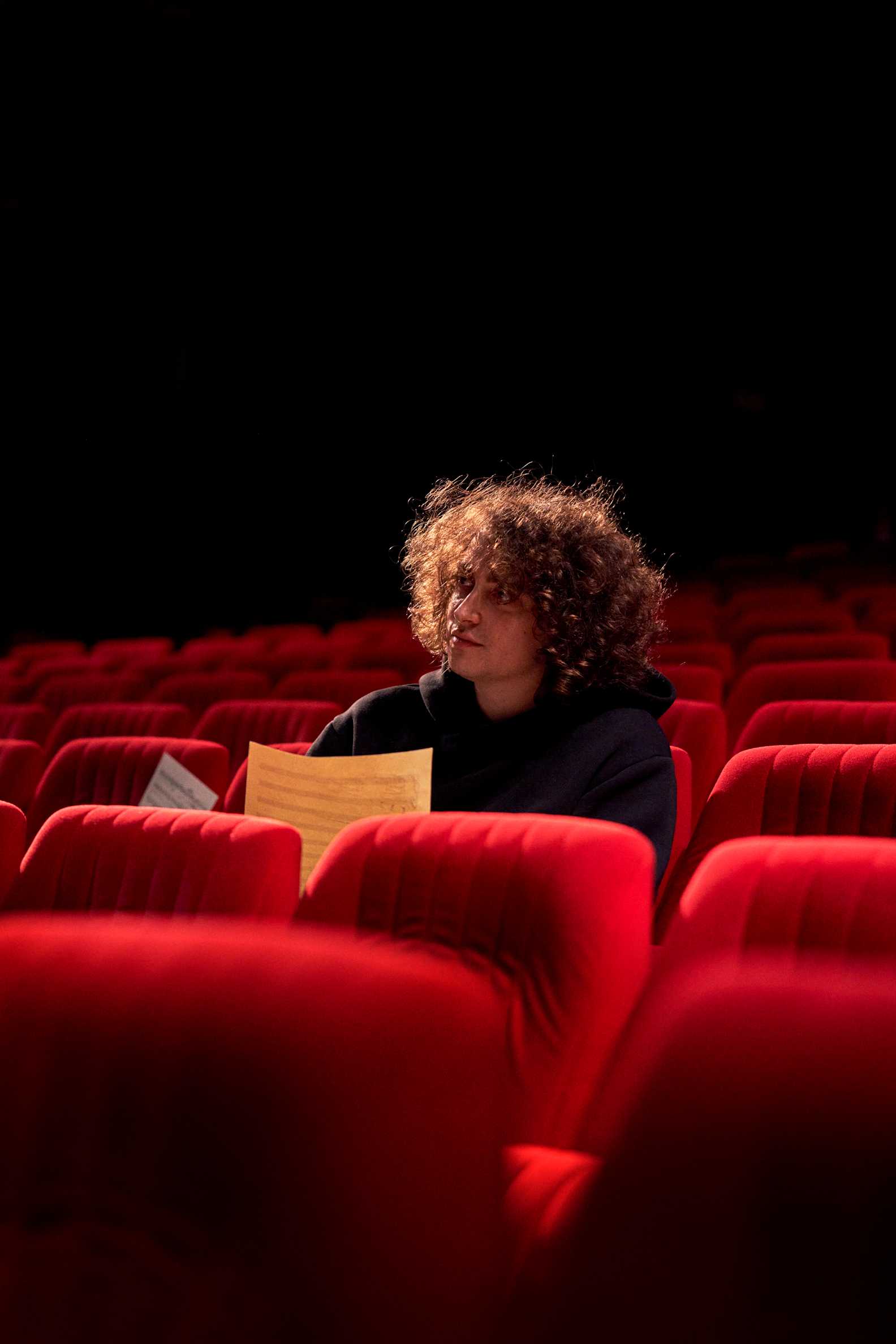 Jacob Mühlrad in the theater audience