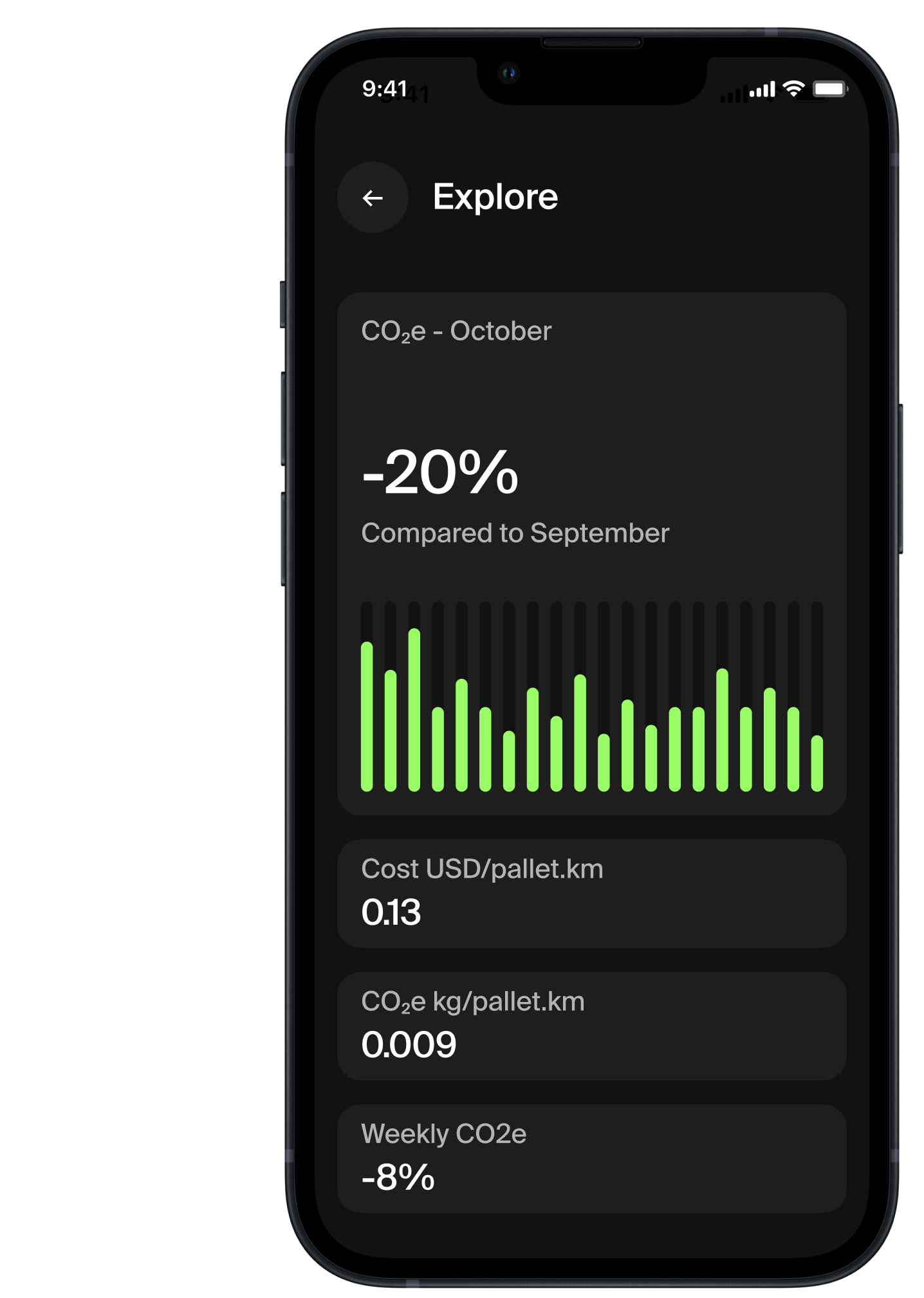 The Saga Explore app running on an iPhone