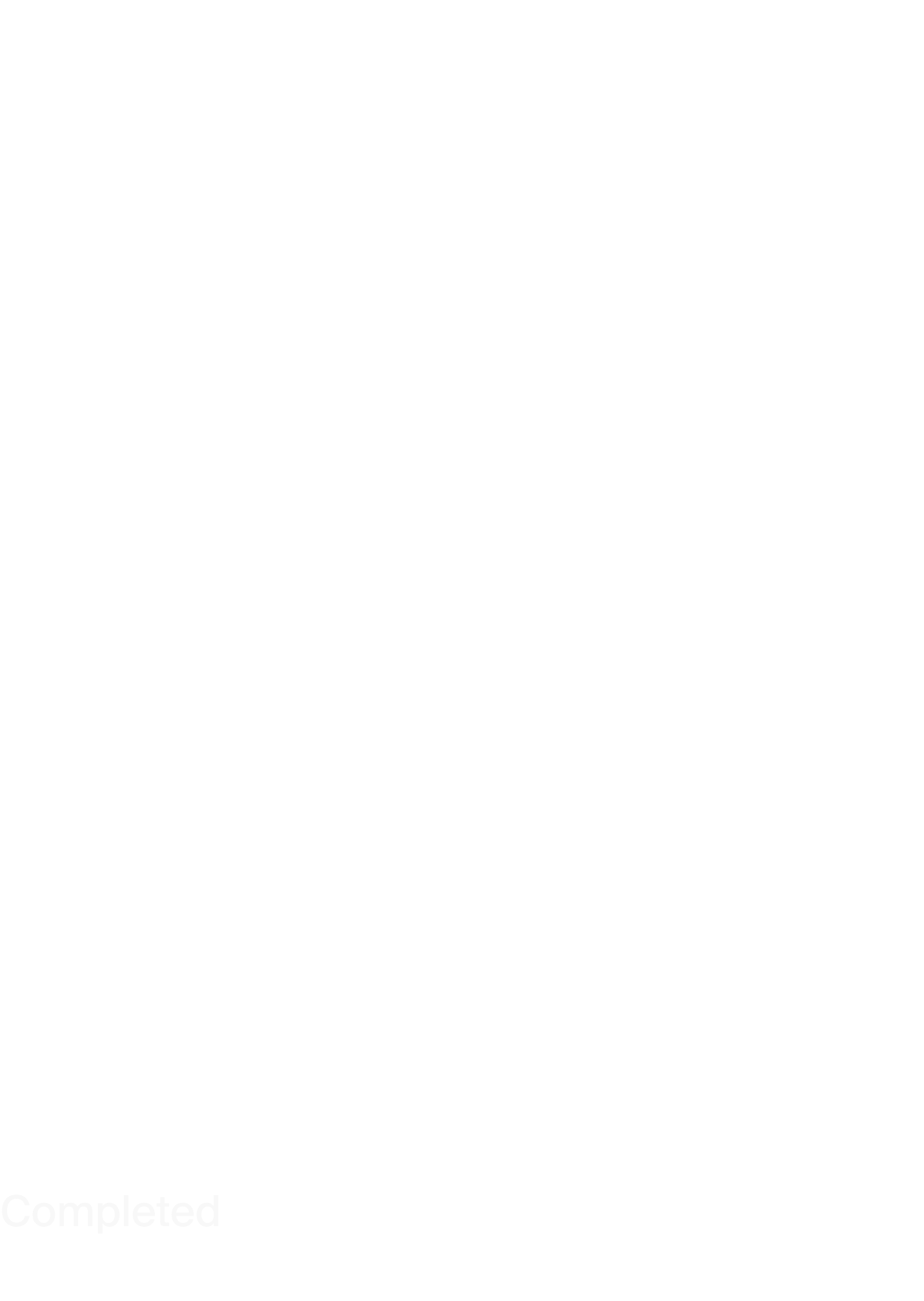 User interface showing the number of completed deliveries