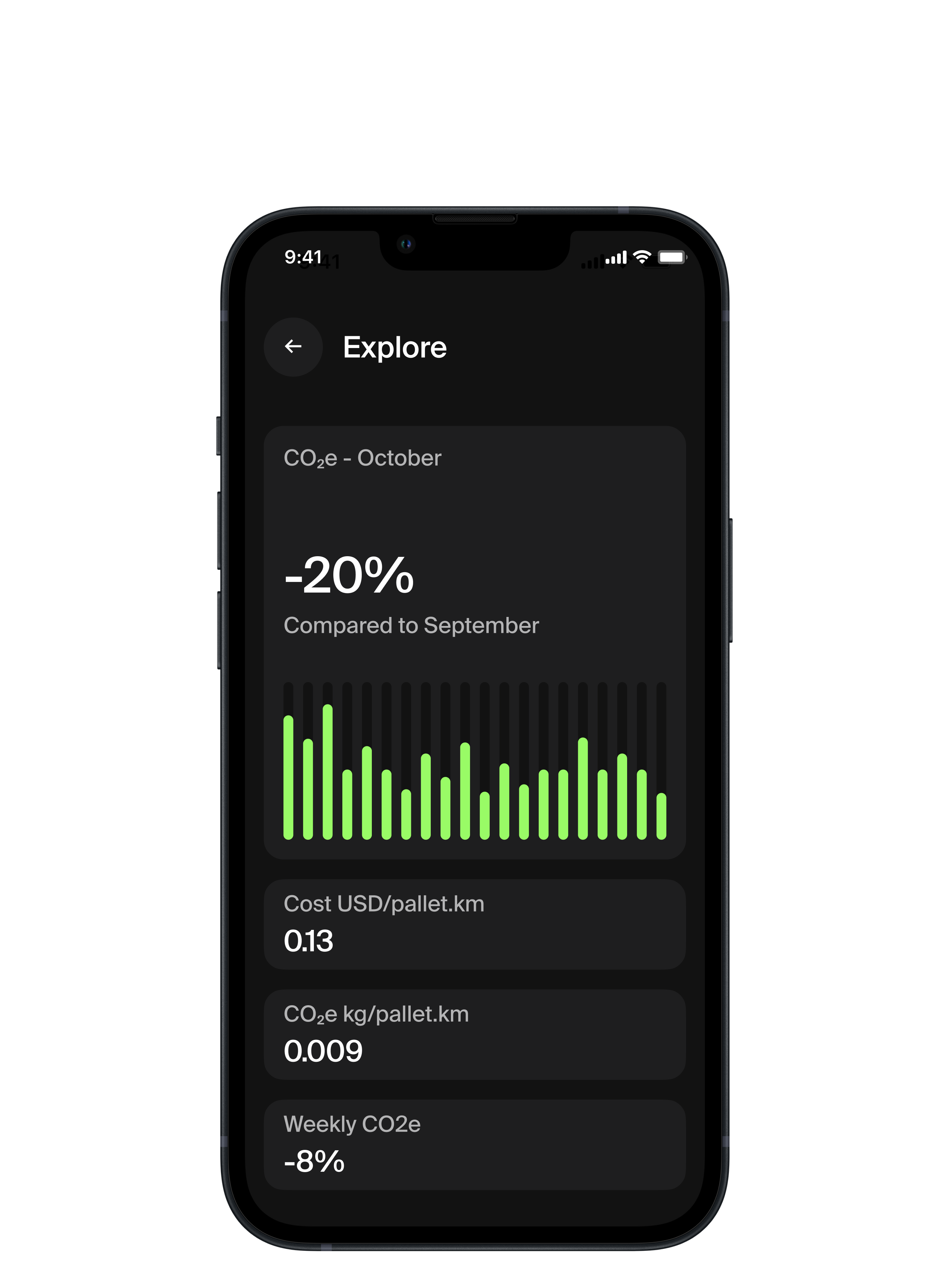 The Saga Explore app running on an iPhone