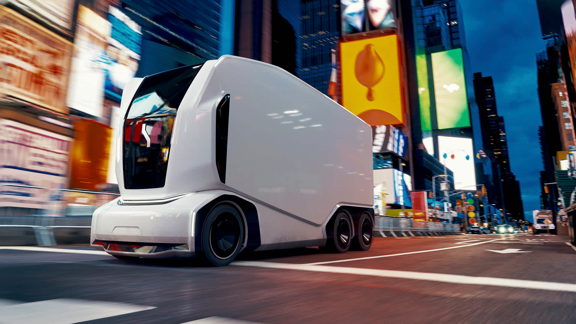 Einride Pod in Times Square, New York City
