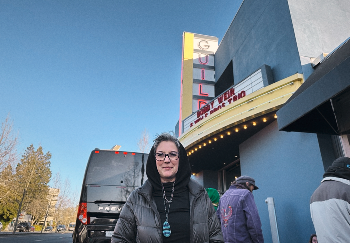 Michelle Avary outside a concert