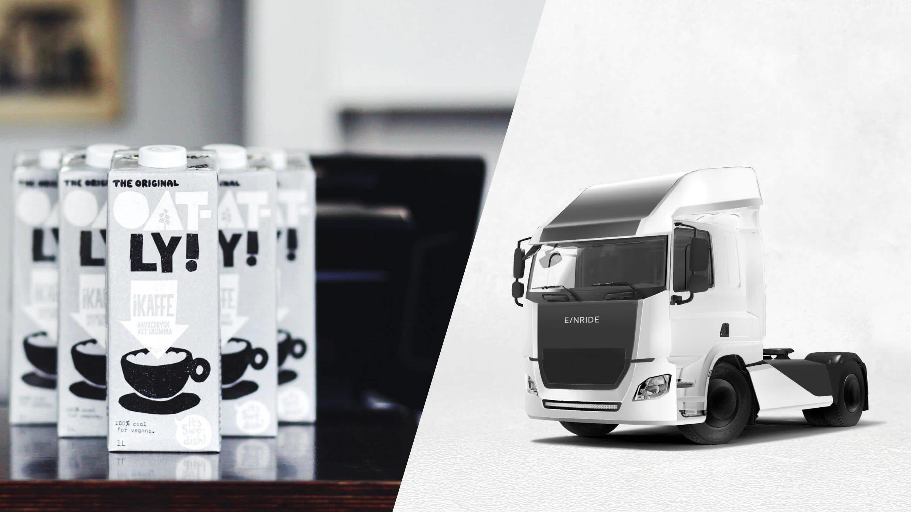 Oatly and Einride team up for sustainable transport in Sweden with electric trucks