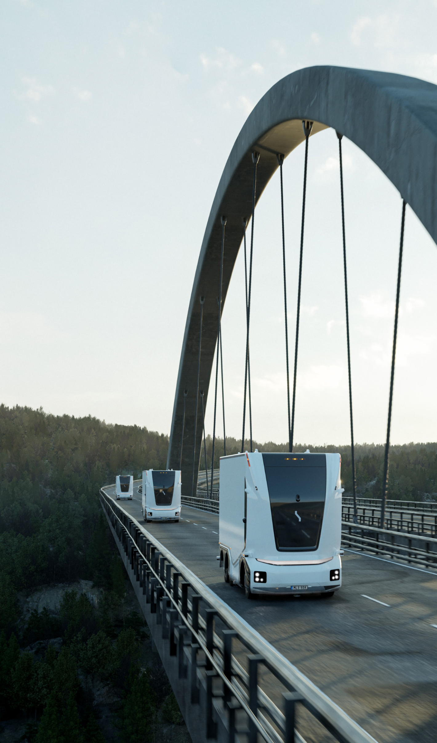Fleet of Autonomous gen 2 on the Svinesund bridge