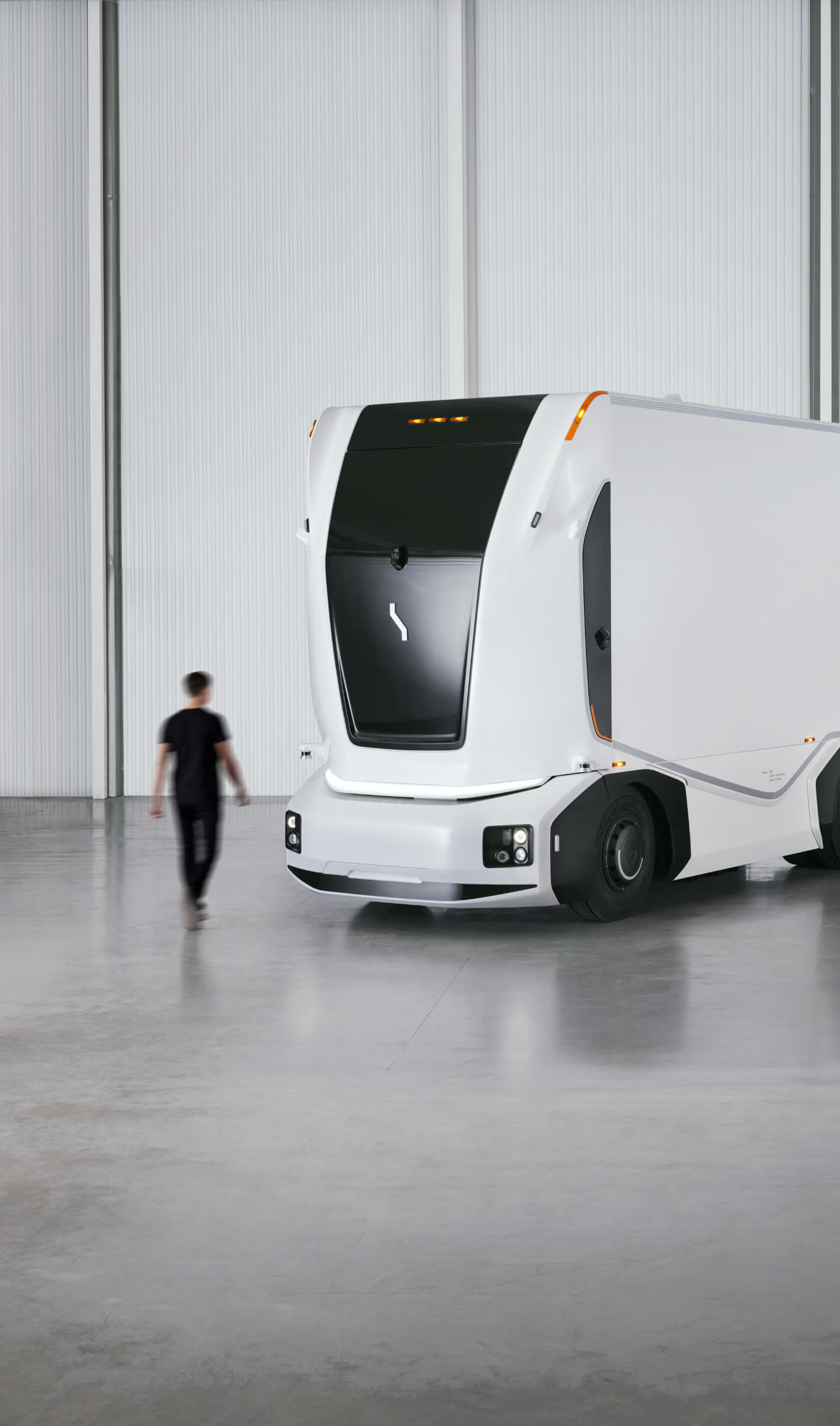 Person walking infront of the autonomous gen 2 vehicle