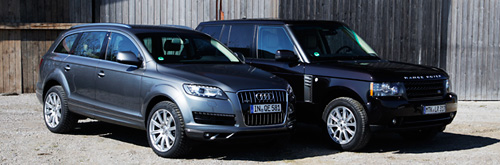 Vergleichstest: Audi Q7 4.2 TDI und Range Rover TDV8 - AutoScout24 ...