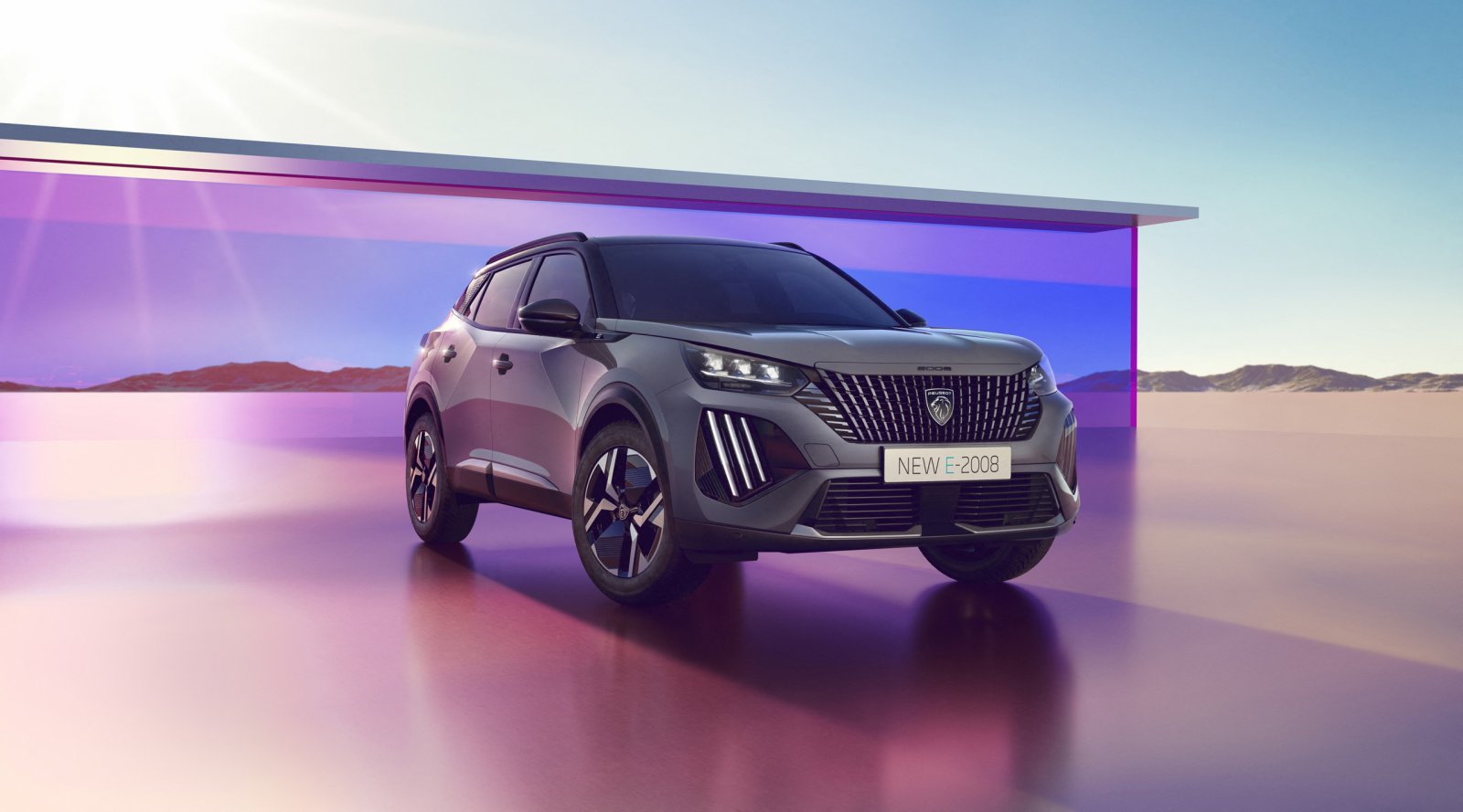 Elegantes Peugeot 2008 Facelift 2023 Ebenbildnull