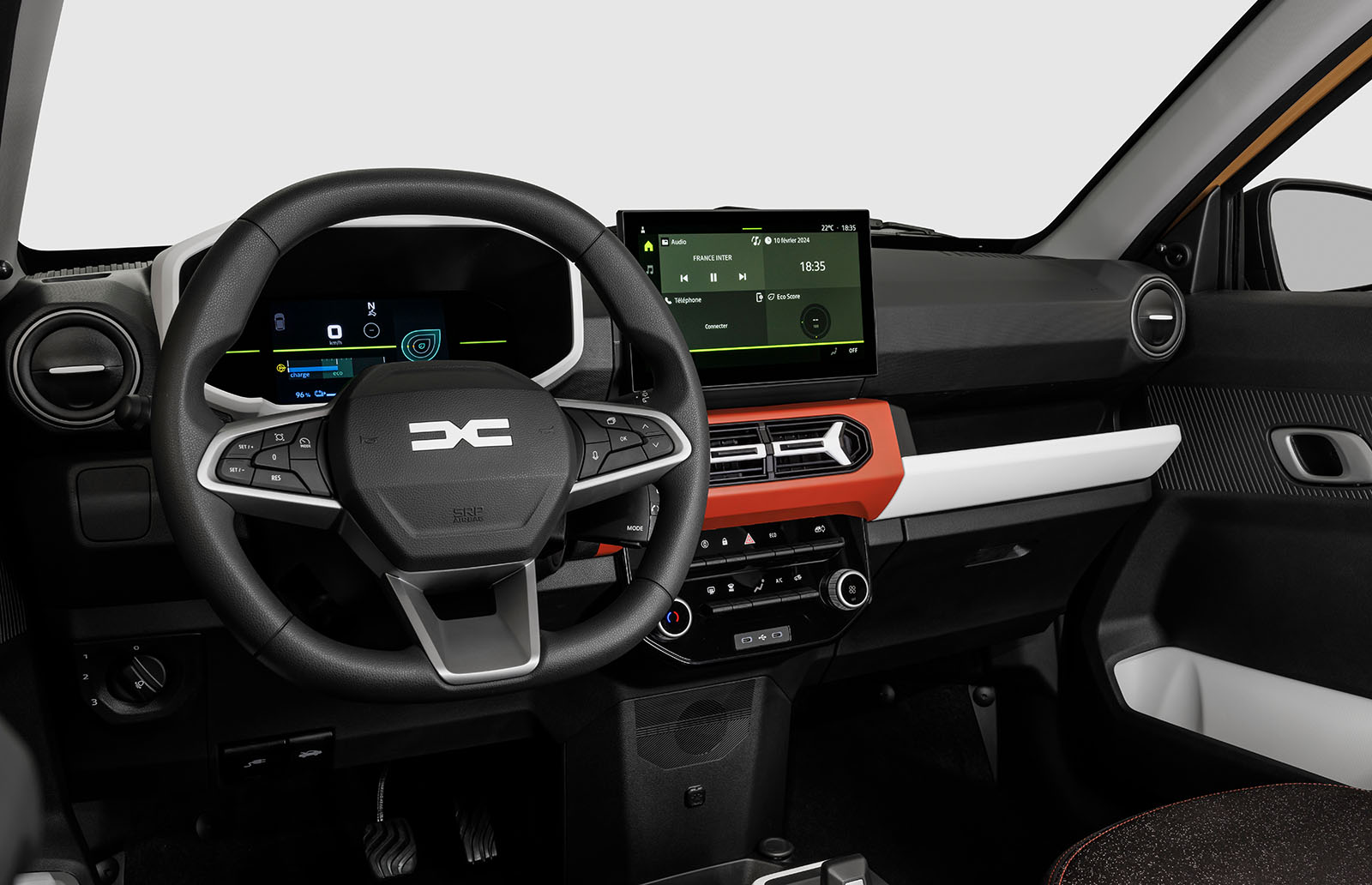 Neuer Dacia Spring 2024 Cockpit