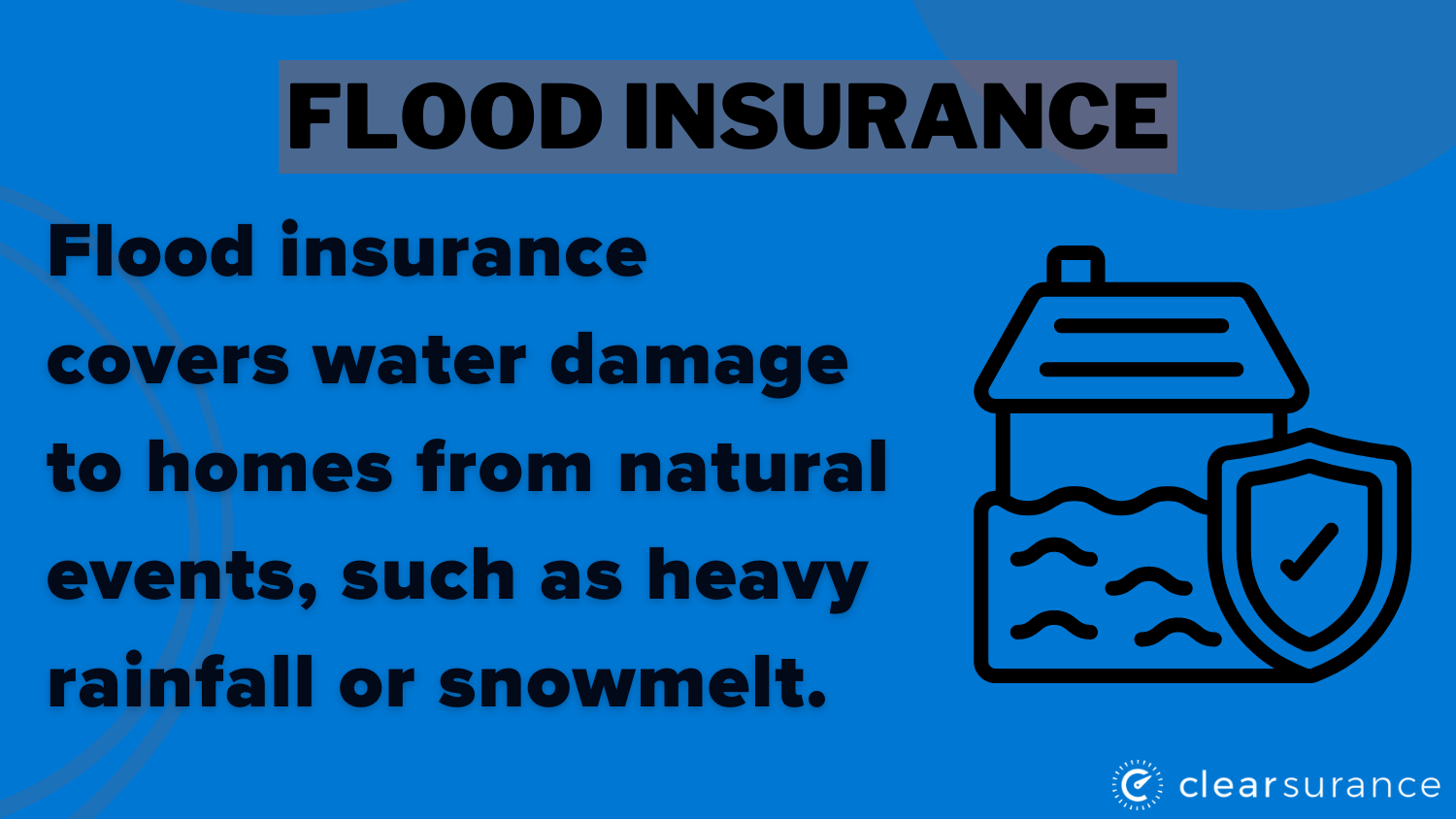 Flood Insurance Definition Card: best and cheapest homeowners insurance in Wyoming