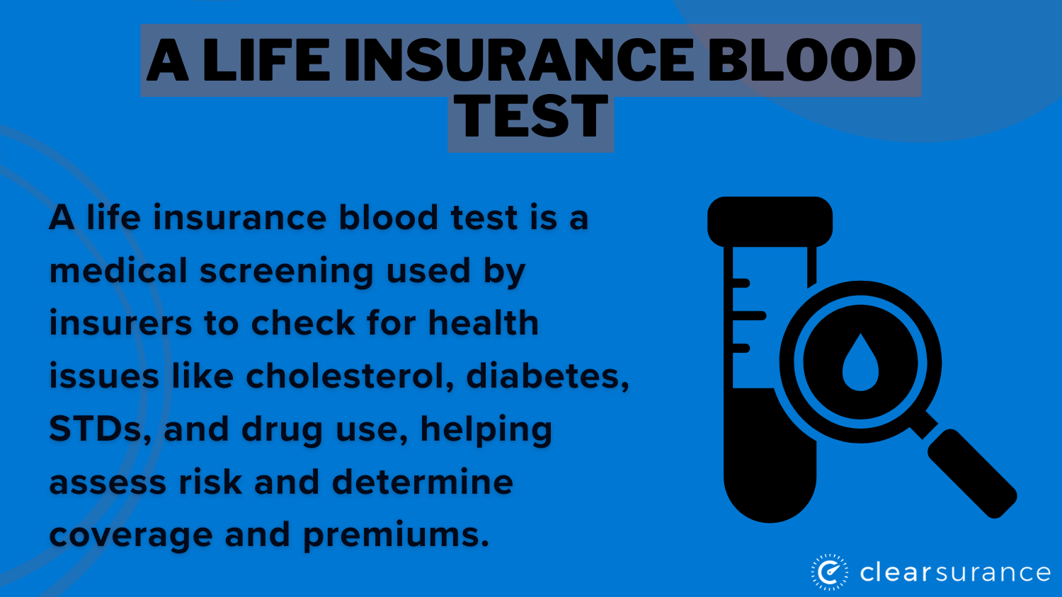 Best life insurance in California: Life Insurance Blood Test Definition Card