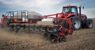 Rear shot of planting in the field