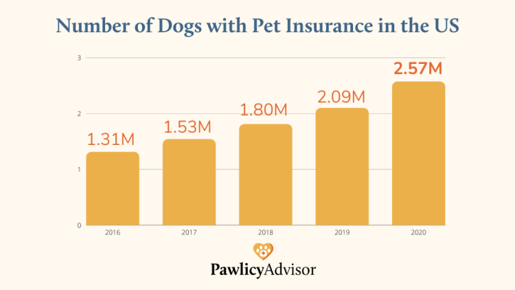number of insured dogs in united states