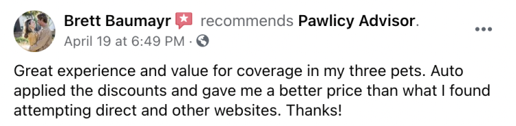 Pawlicy Advisor Facebook Review