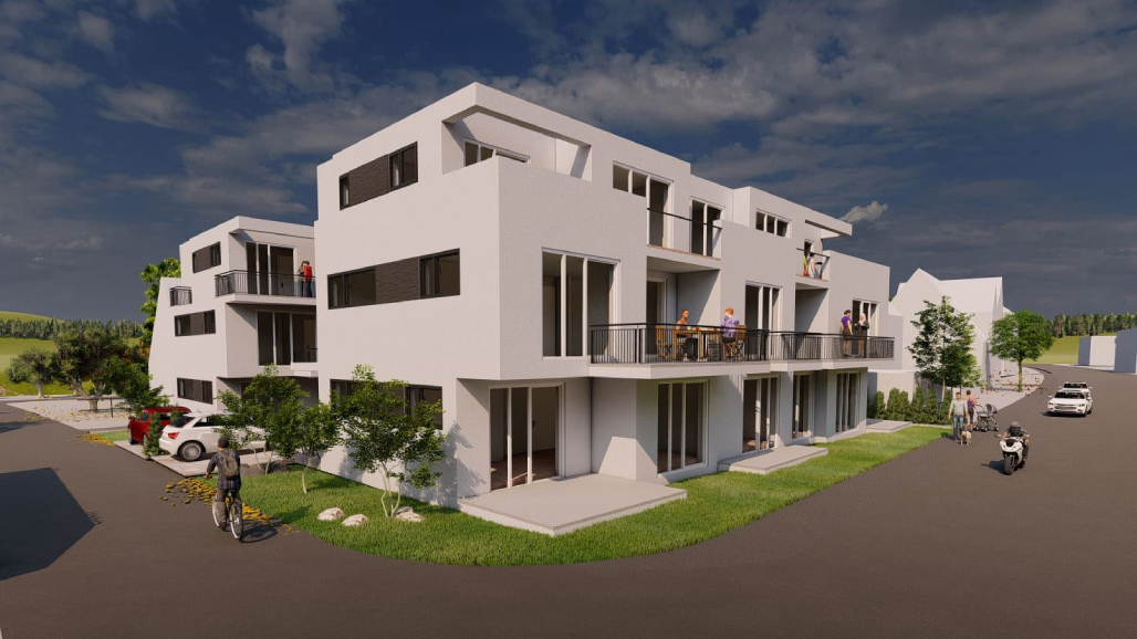 project HK_netto 2023 Zwei Mehrfamilienhäuser mit Tiefgarage und Stellplätzen in Winterbach