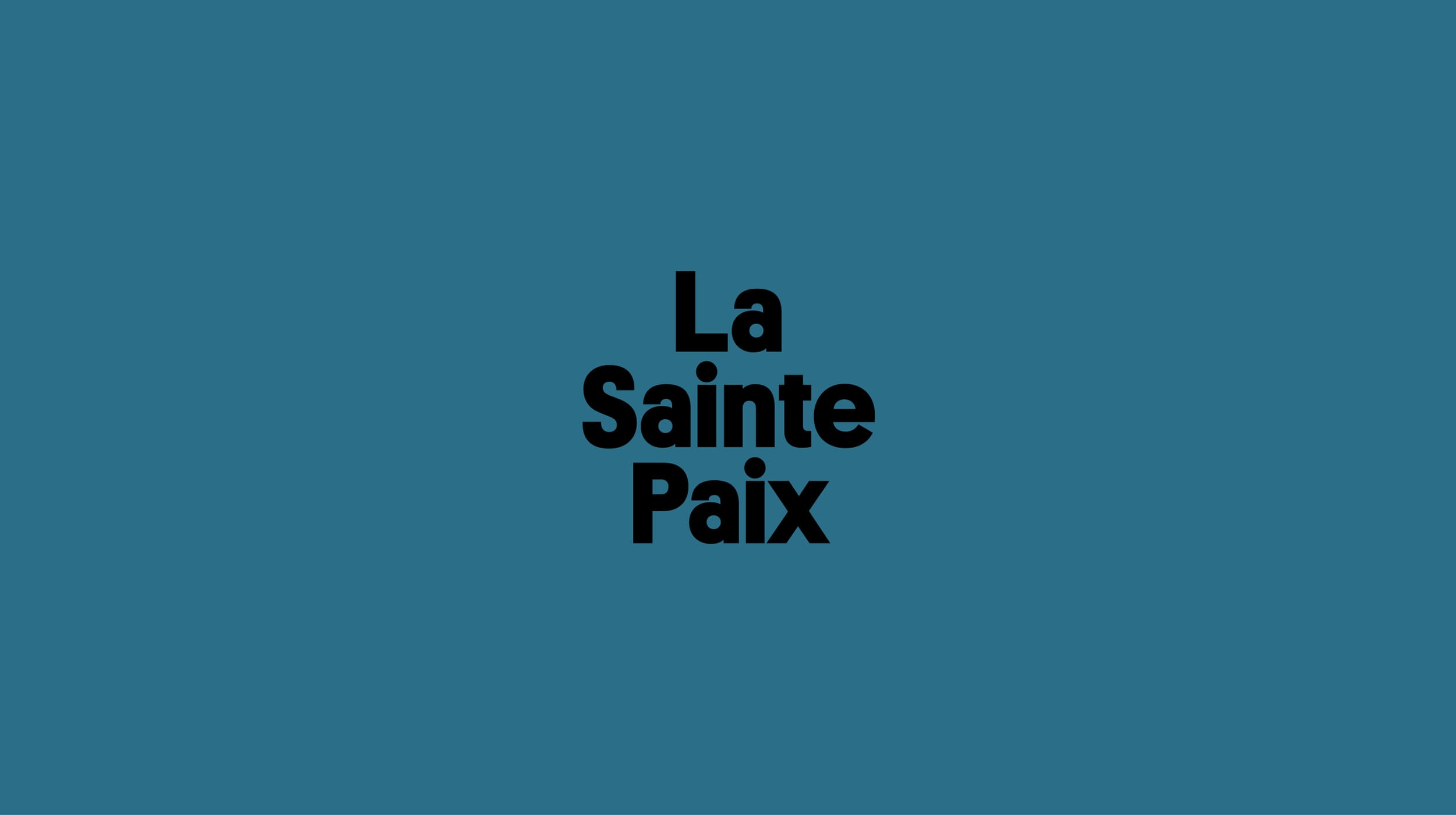 La Sainte Paix