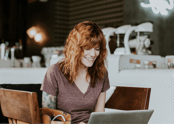 Woman on Laptop