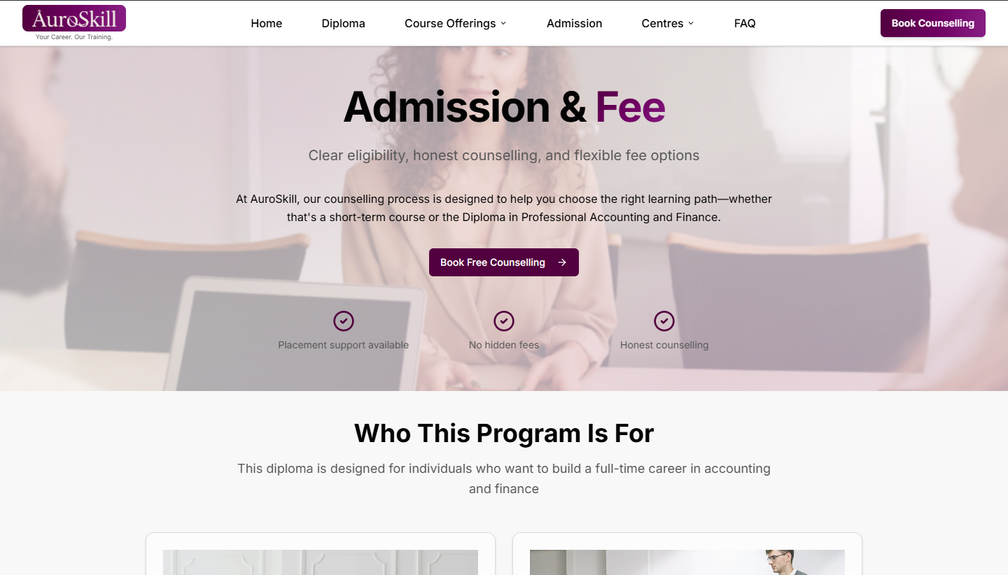 Auroskill — Website Experience & Development - 4