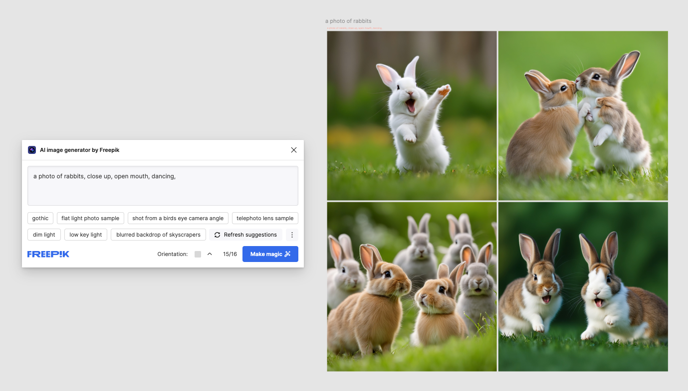 dancing rabbits