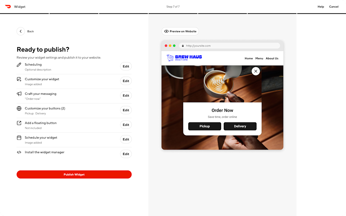 Mx - Portal - Marketing - Run a Campaign - Widget - Step 8
