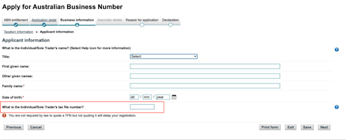 Dx - Fill in information