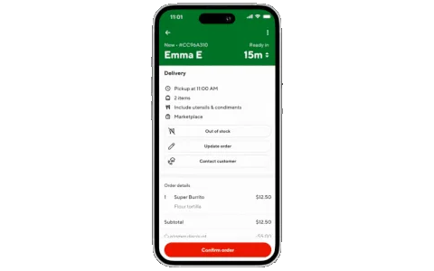 Mx - Business Manager App - Contact Customer (GIF)