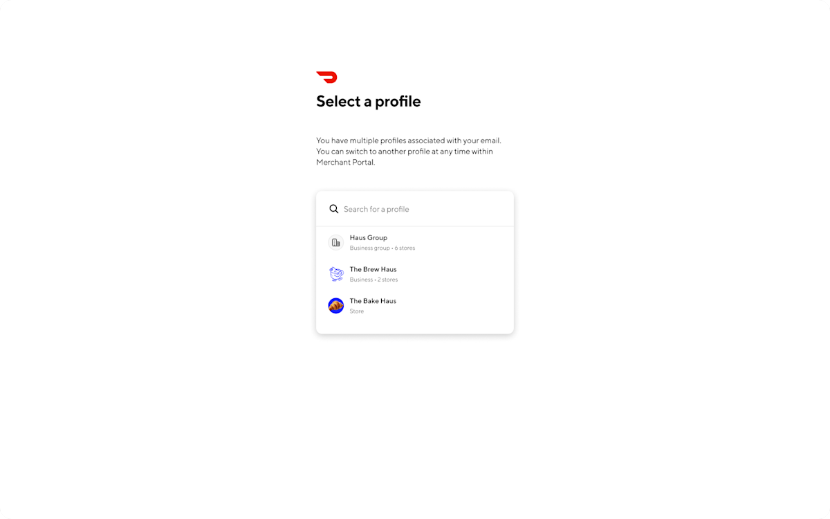 Mx - Portal - Homepage - Select Profile