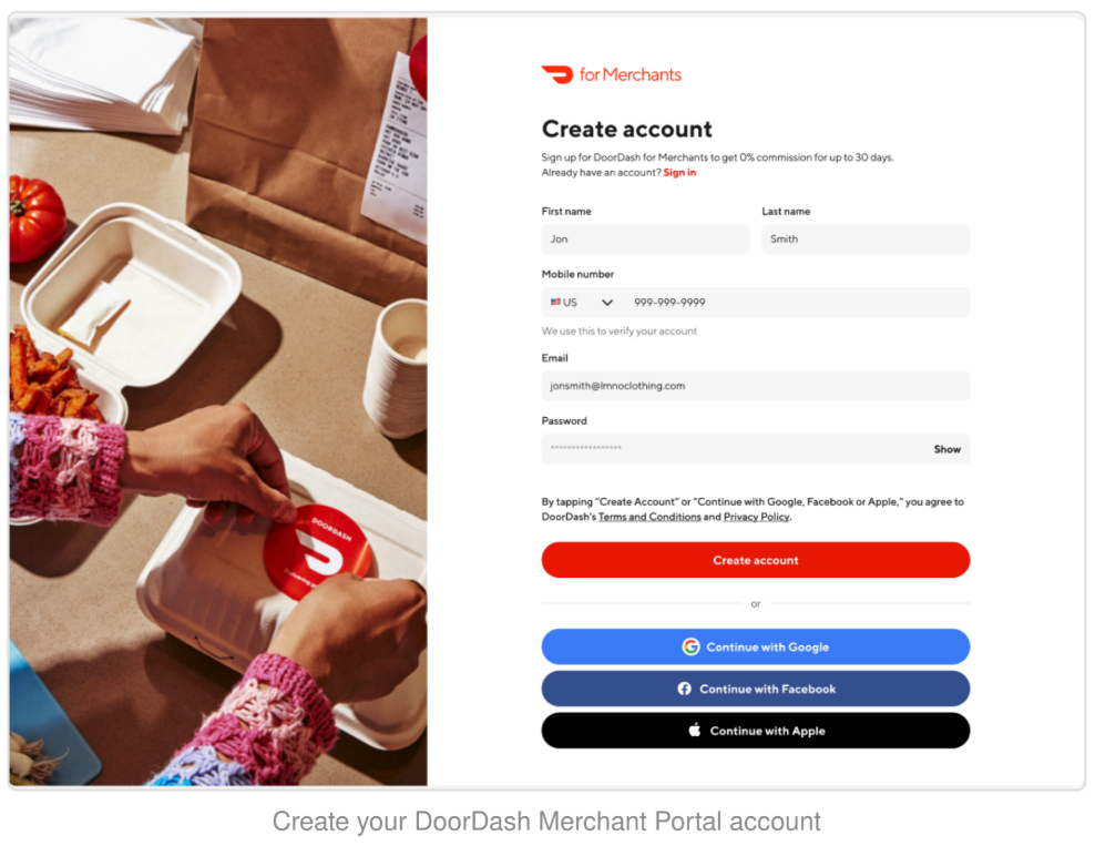 Step 3/Create MP account