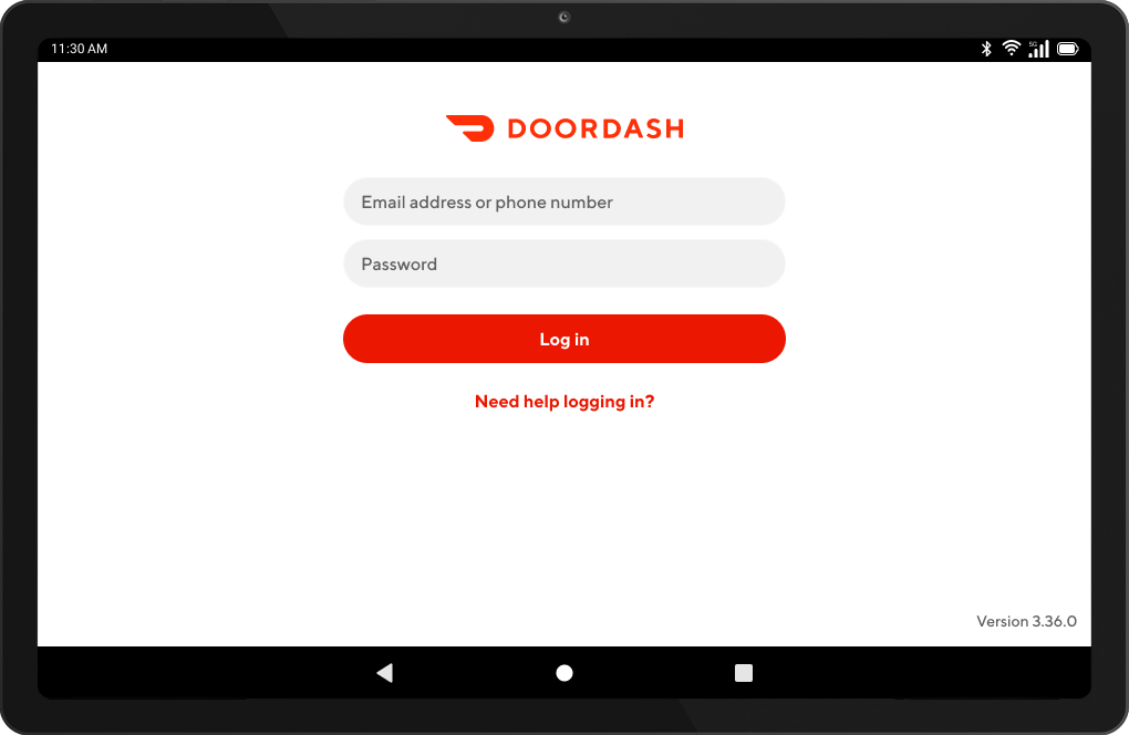 Mx - Tablet - Login