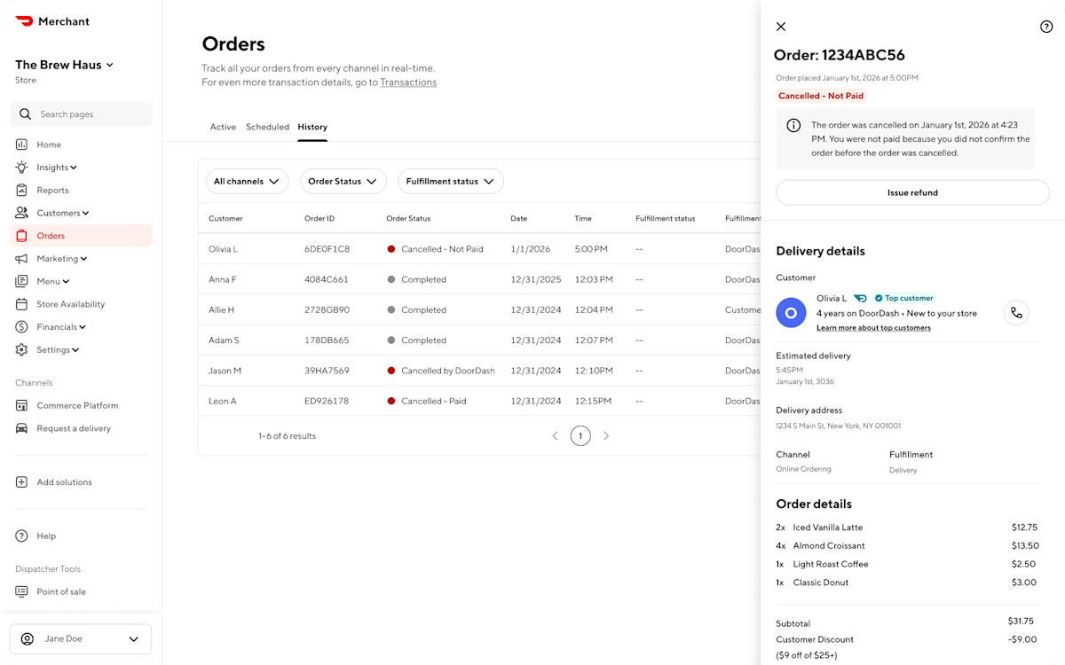 Mx - Portal - Orders - Cancelled