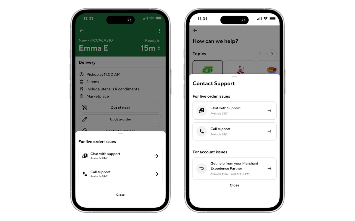 Mx - Business Manager App - Contact Support
