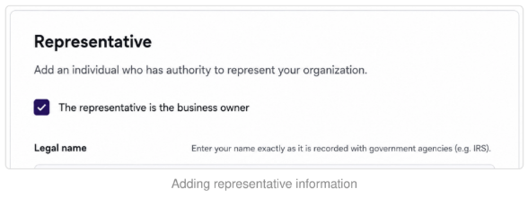 Signup/rep info