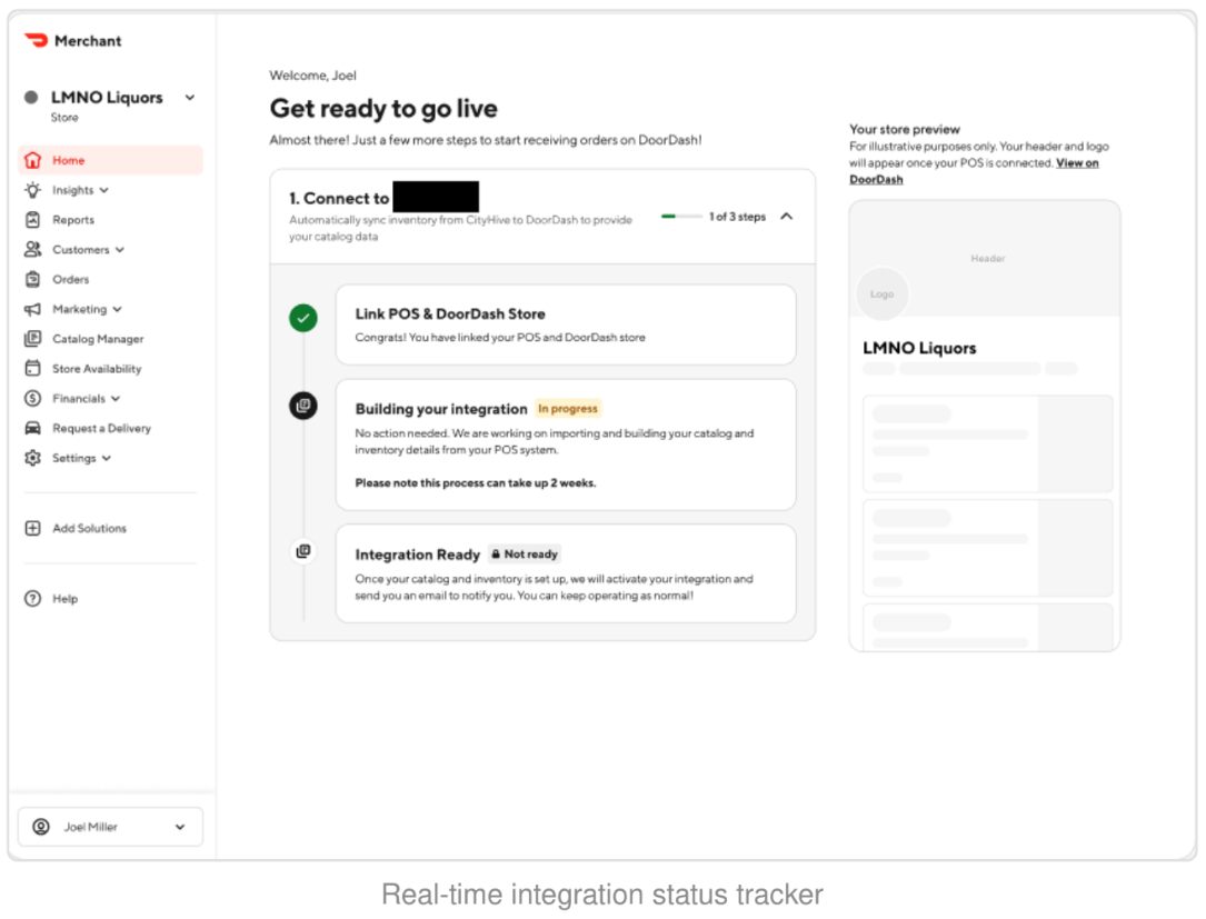 integration status tracker