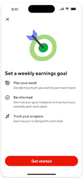 Set and Track Weekly Earnings Goals - 1