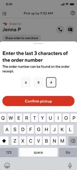 Dx - Enter in the last 3 characters