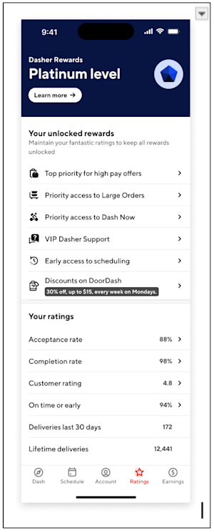 Dx - Dasher Rewards