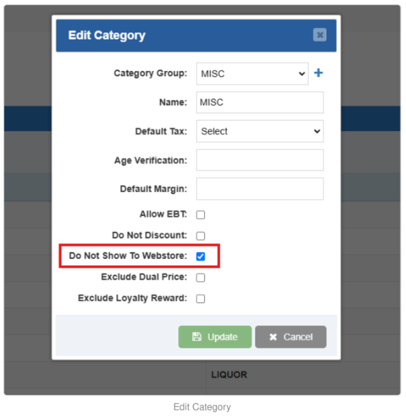 edit category