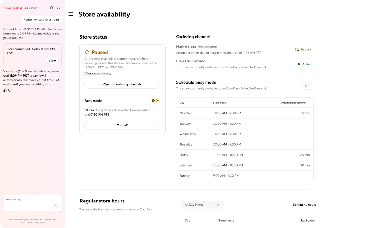 Mx - Portal - Homepage - AI Assistant - Pause Store