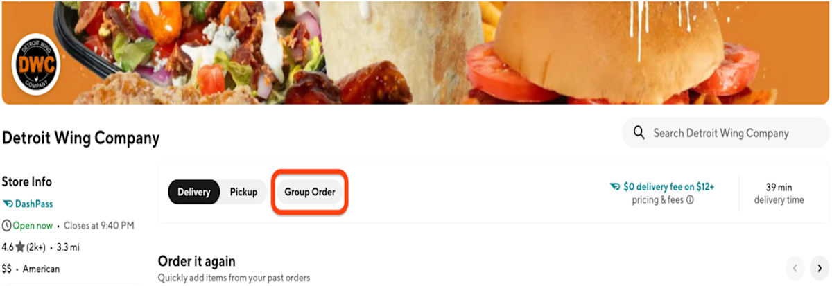 DDfB - Merchant Storepage