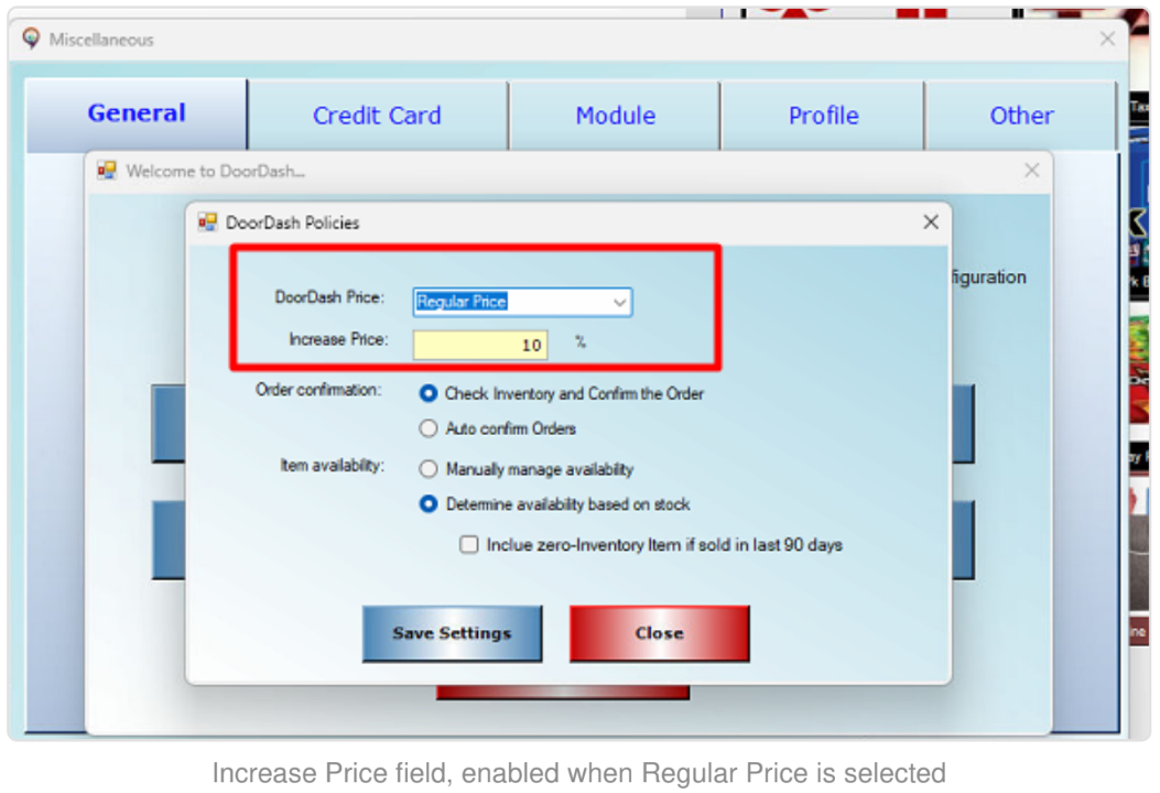 Increase price