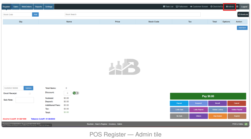 POS register