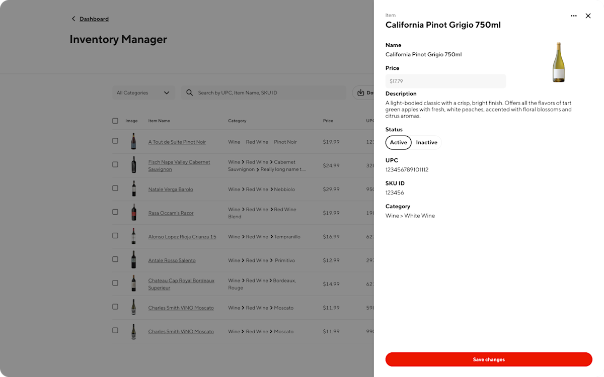 Mx - Portal - Inventory Manager - Update SKU