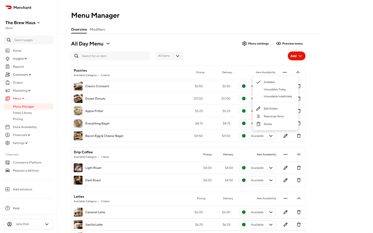 Mx - Portal - Menu - Menu Manager - Category Dropdown