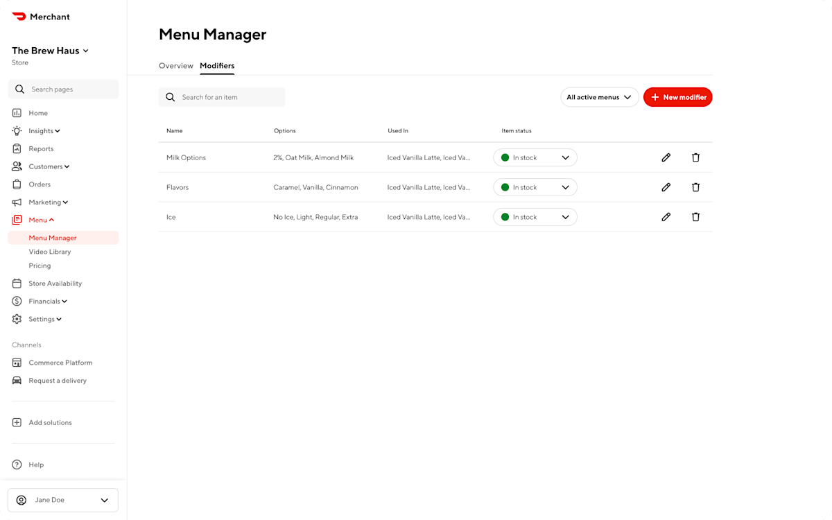 Mx - Portal - Menu - Menu Manager - Modifiers